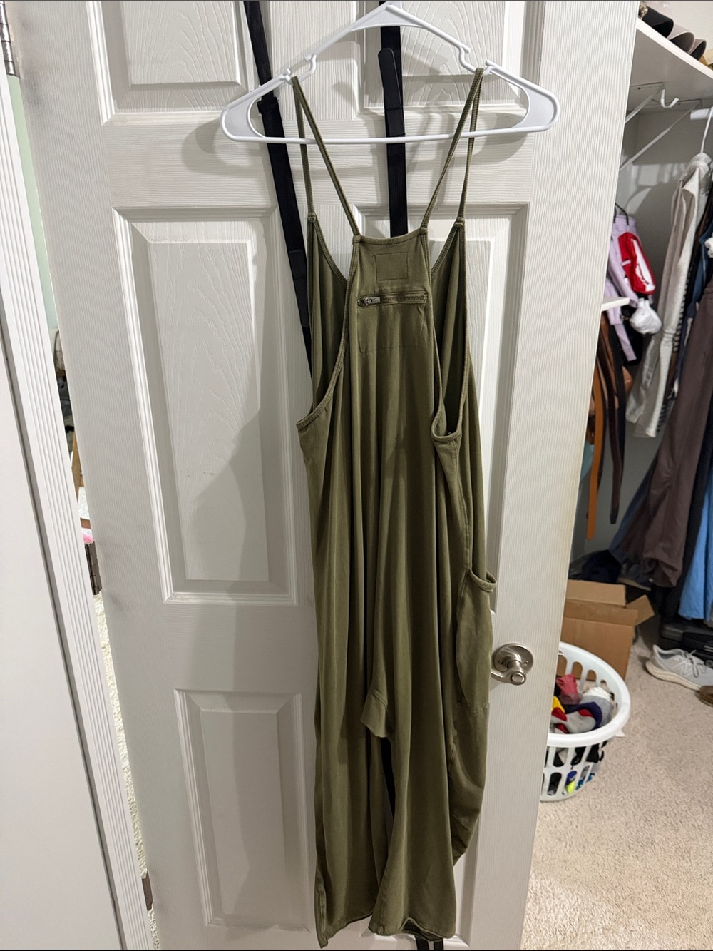 FP Movement by Free People Olive Green Relaxed Jumpsuit Romper - Picture 2 of 2